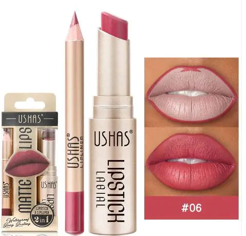 Long-Lasting Matte Waterproof Nude Lipstick