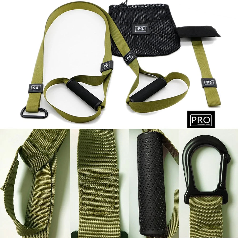 Adjustable Fitness Bands Set: 1100 lbs Full-Body Workout Companion