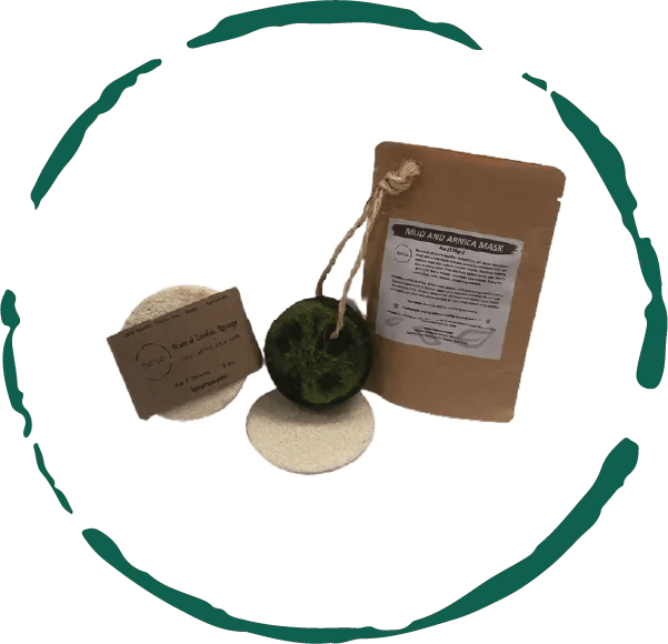 Natural Acne Care Kit - Mud Mask, Soap Bar & Loofah Set - GNS Beauty & Personal Care