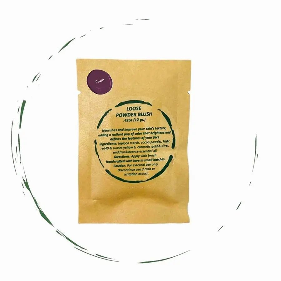 Natural Blush Powder in Refillable Bamboo Jar - Vegan & Eco - Friendly - GNS Beauty & Personal Care