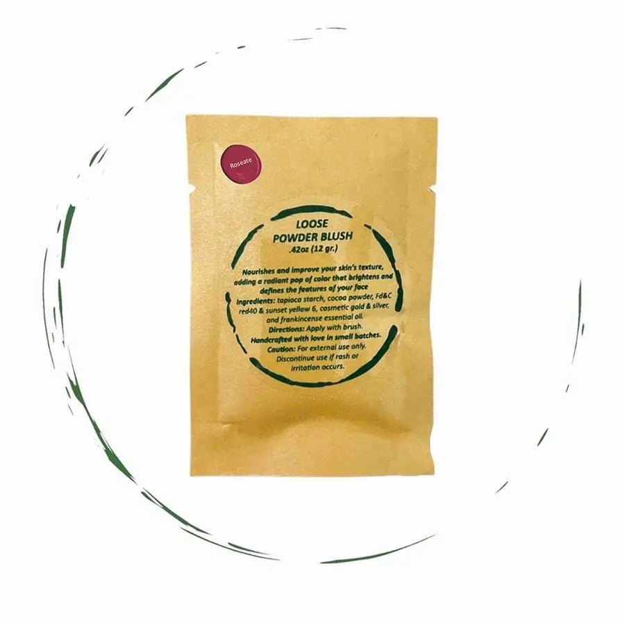 Natural Blush Powder in Refillable Bamboo Jar - Vegan & Eco - Friendly - GNS Beauty & Personal Care