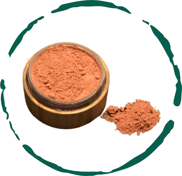 Natural Blush Powder in Refillable Bamboo Jar - Vegan & Eco - Friendly - GNS Beauty & Personal Care