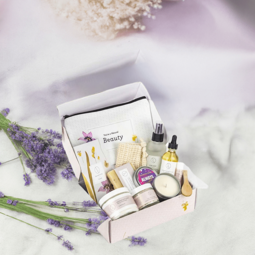 Natural Lavender Spa Gift Box - Pampering Bath & Body Set - GNS Beauty & Personal Care