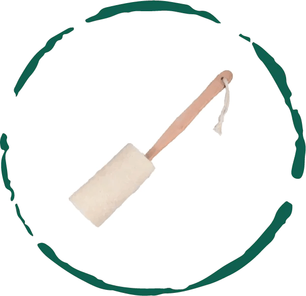 Natural Loofah Bath Brush with Long Handle | Eco - Friendly Exfoliation - GNS Beauty & Personal Care