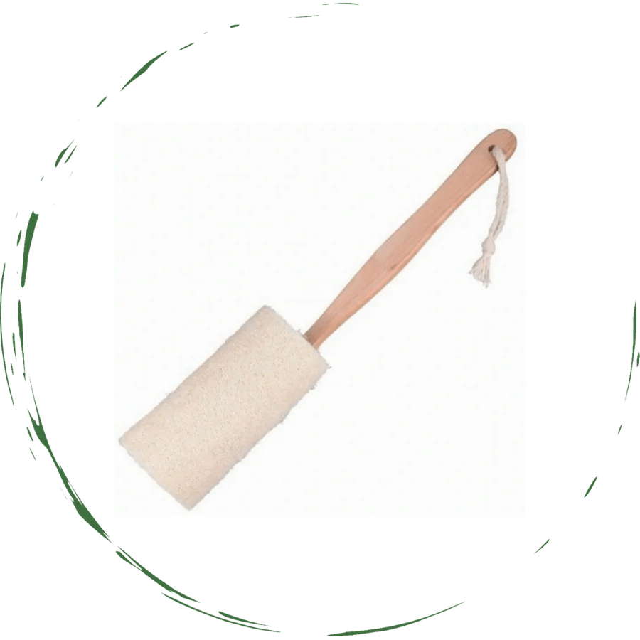 Natural Loofah Bath Brush with Long Handle | Eco - Friendly Exfoliation - GNS Beauty & Personal Care