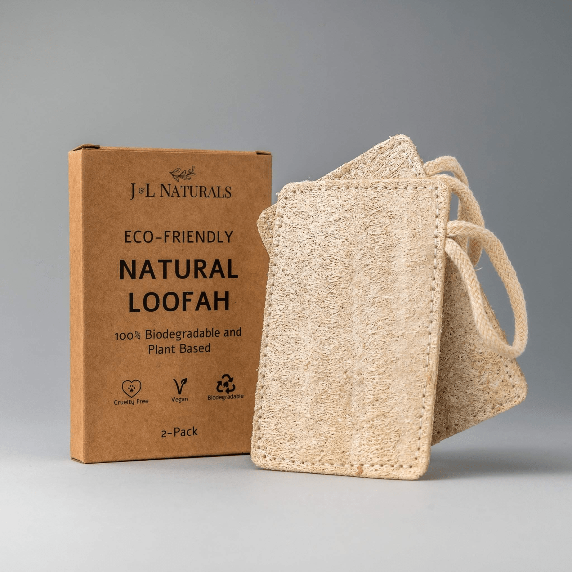 Natural Loofah Pad 2 - Pack – Eco - Friendly Exfoliation for Radiant Skin - GNS Beauty & Personal Care