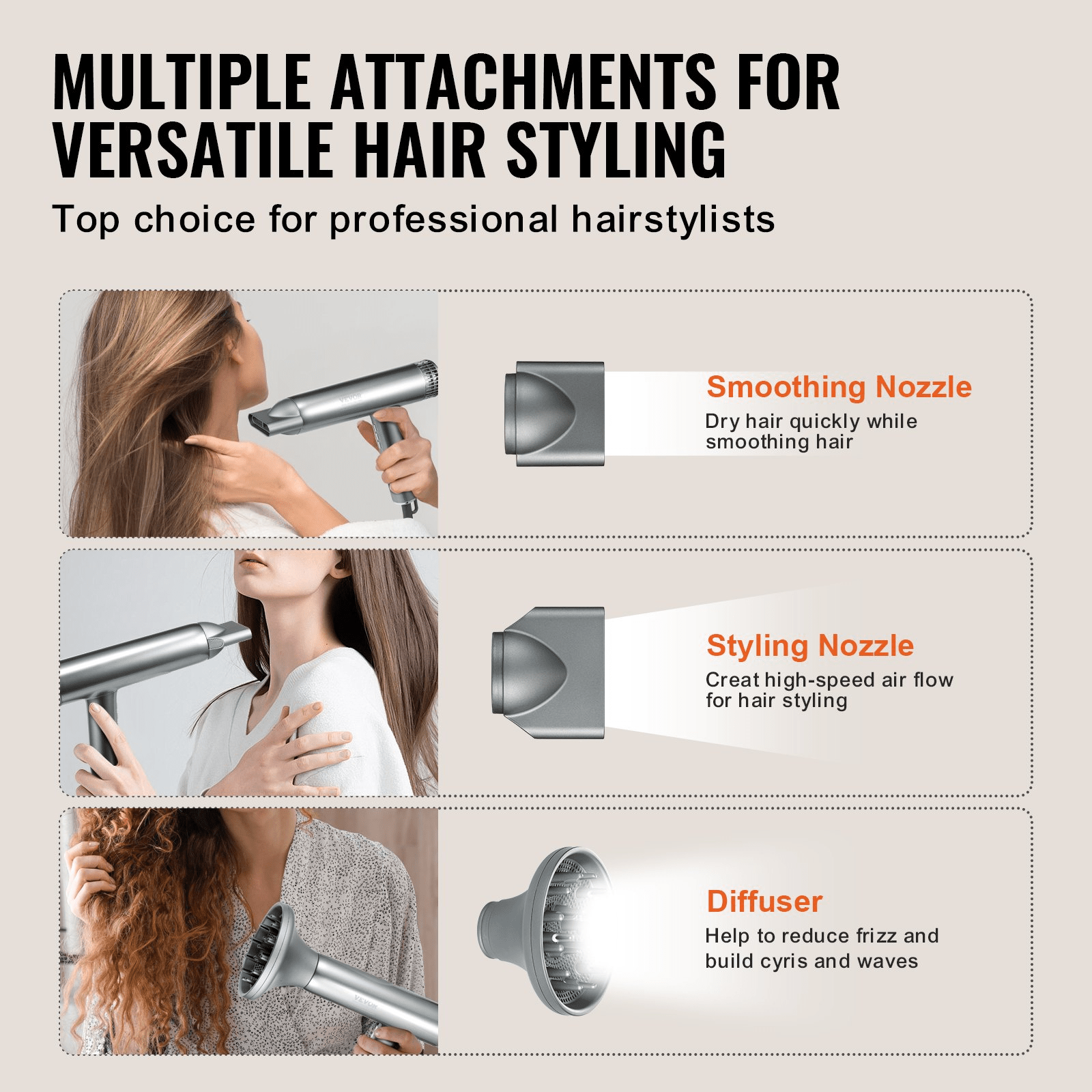 Negative Ion Professional Hair Dryer – 98,000RPM Salon - Quality Styling - GNS Beauty & Personal Care