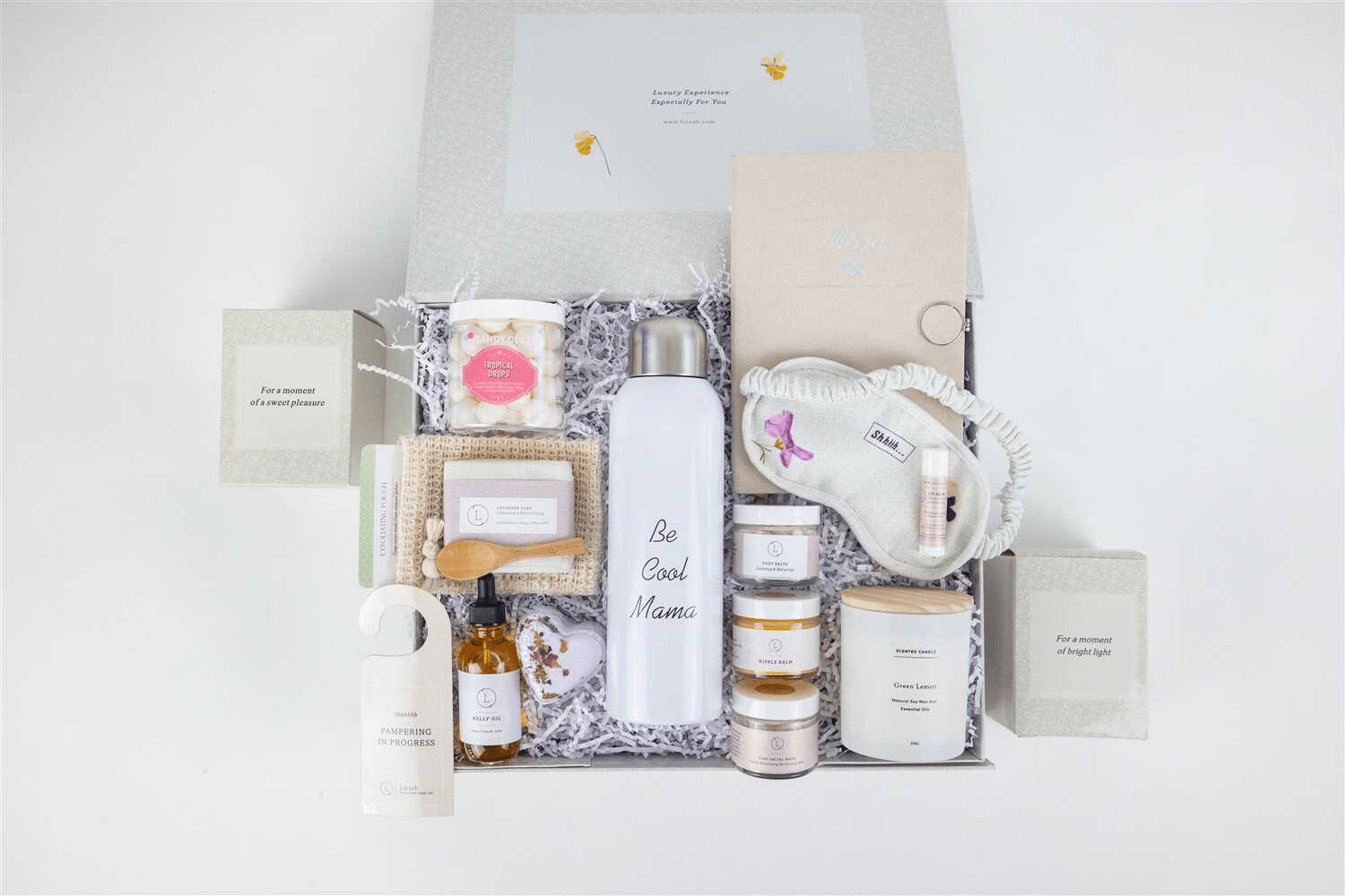 New Mom Gift Box Deluxe | Natural Postpartum Self - Care Set - GNS Beauty & Personal Care
