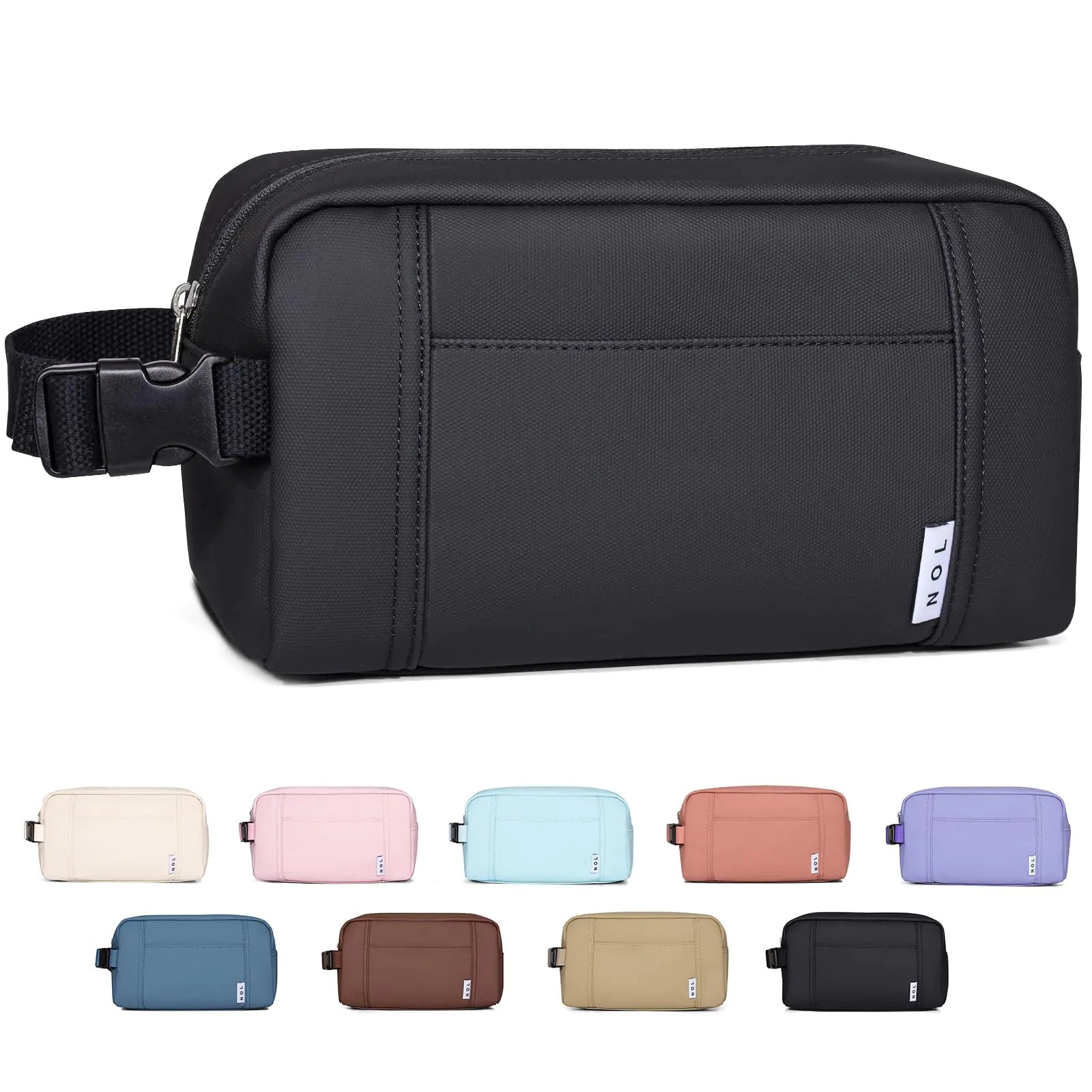 NOL Natural Organic Lifestyle Nylon Makeup Bag – Lightweight, Versatile &amp; Travel - Ready - GNS Beauty & Personal Care