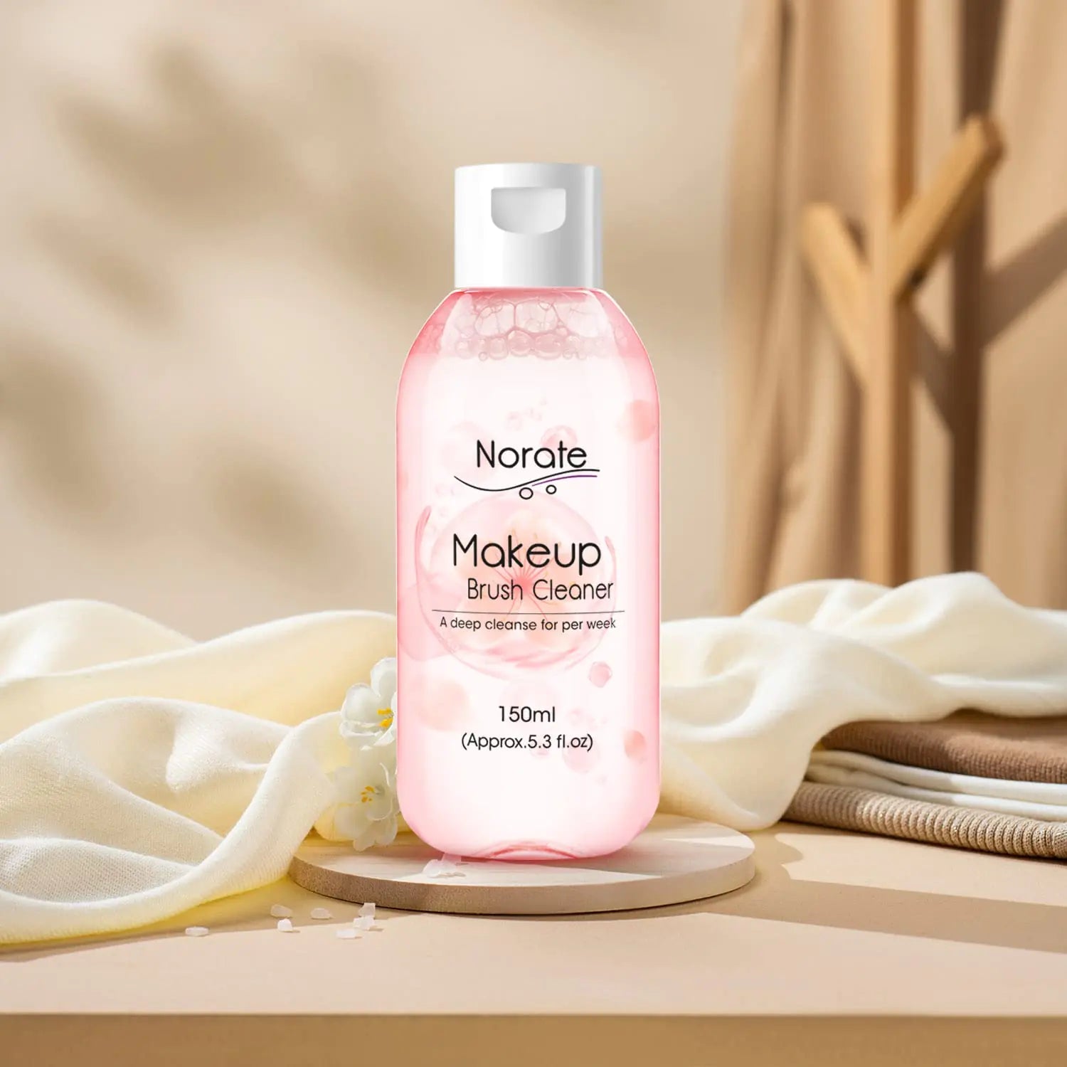 Norate Makeup Brush Cleaner Solution - Gentle, Cruelty - Free Deep Clean for Brushes & Sponges, 5.3 FL OZ - GNS Beauty & Personal Care