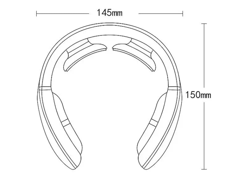 Smart Neck Massager with Adjustable Heat and Wireless Design