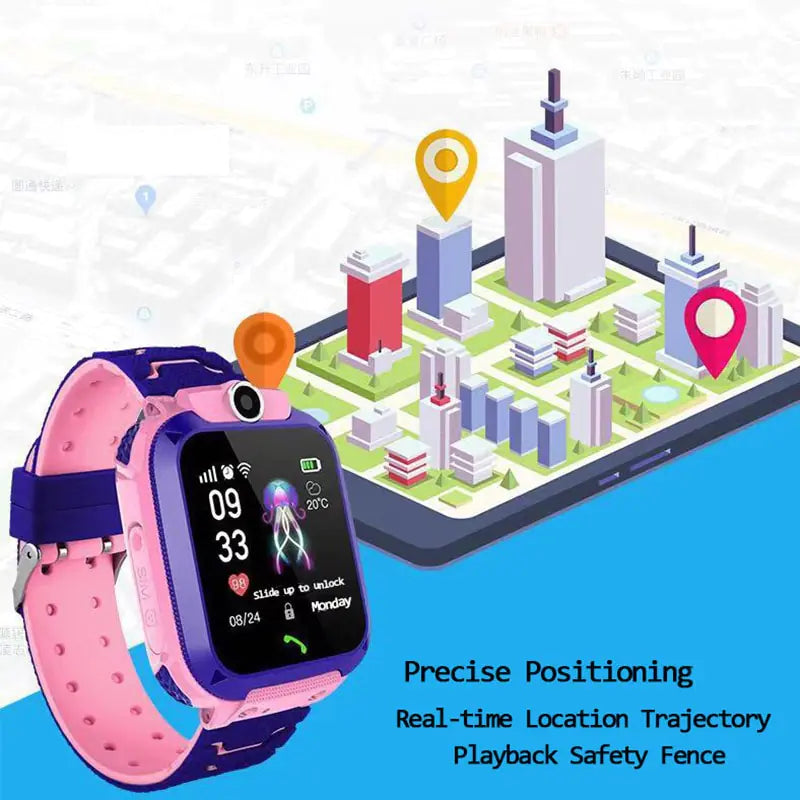 Children's Smartwatch with GPS – Safe & Stylish Technology