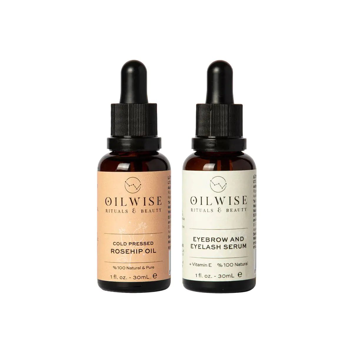 Oilwise Rosehip Seed Oil & Eyebrow and Eyelash Serum Set - GNS Beauty & Personal Care