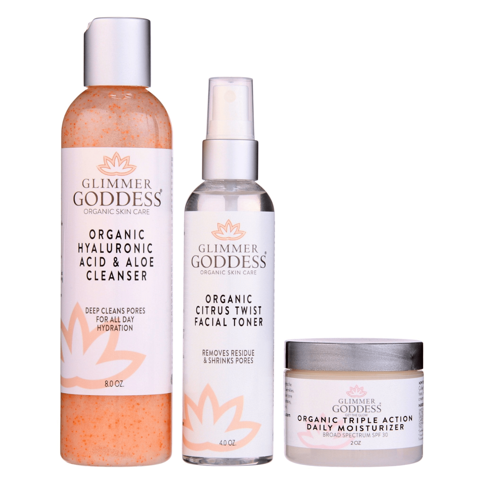 Organic 3 - Step Anti - Aging Skincare Kit | Cleanse, Tone, Hydrate - GNS Beauty & Personal Care