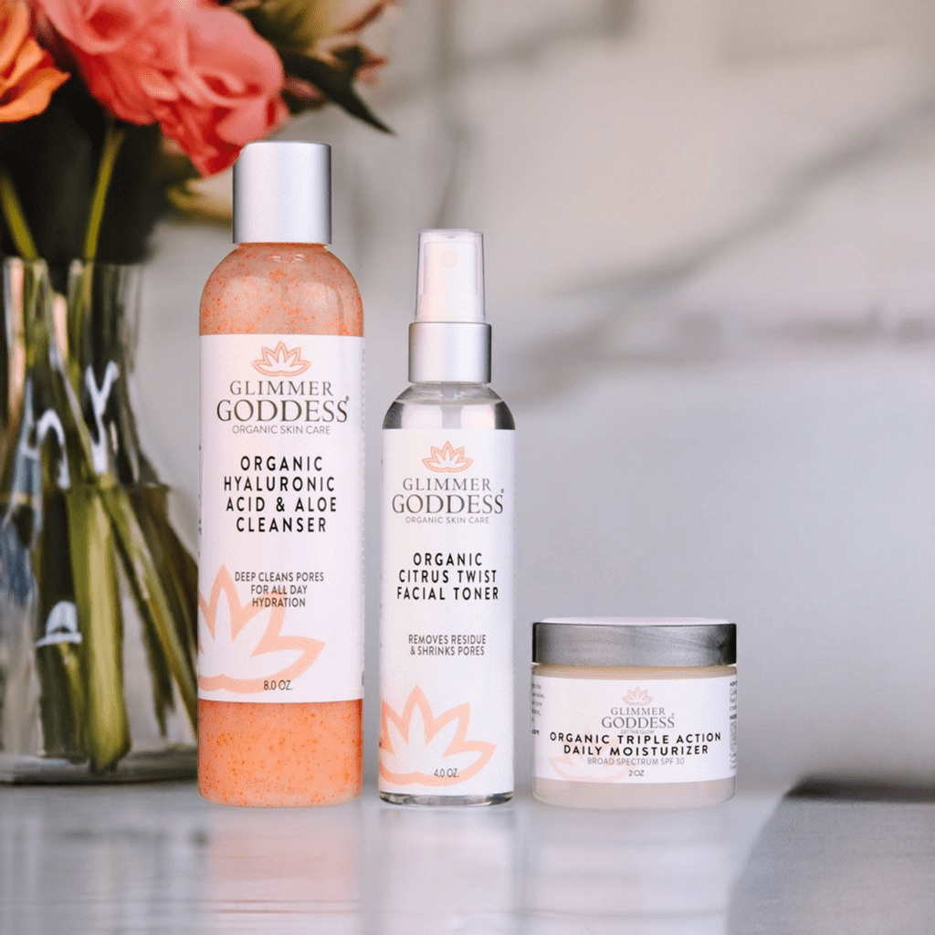 Organic 3 - Step Anti - Aging Skincare Kit | Cleanse, Tone, Hydrate - GNS Beauty & Personal Care