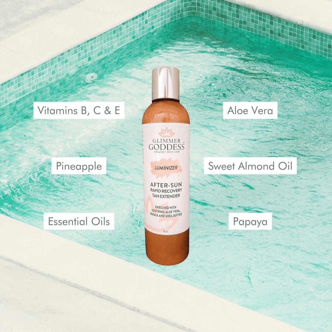 Organic After Sun Lotion & Tan Extender + Luminizing Shimmer - GNS Beauty & Personal Care