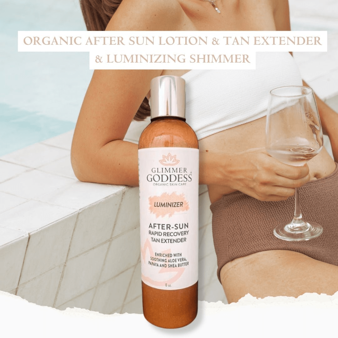 Organic After Sun Lotion & Tan Extender + Luminizing Shimmer - GNS Beauty & Personal Care