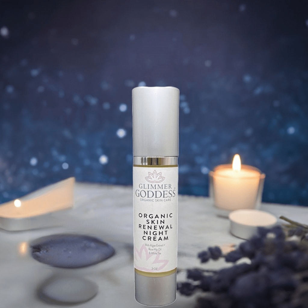 Organic Anti Aging Night Cream by Glimmer Goddess for Firm, Hydrated Skin - GNS Beauty & Personal Care