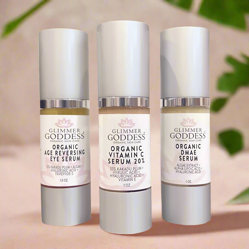 Organic Anti - Aging Trio Vitamin C + DMAE + Age Reversing Eye Serum - GNS Beauty & Personal Care