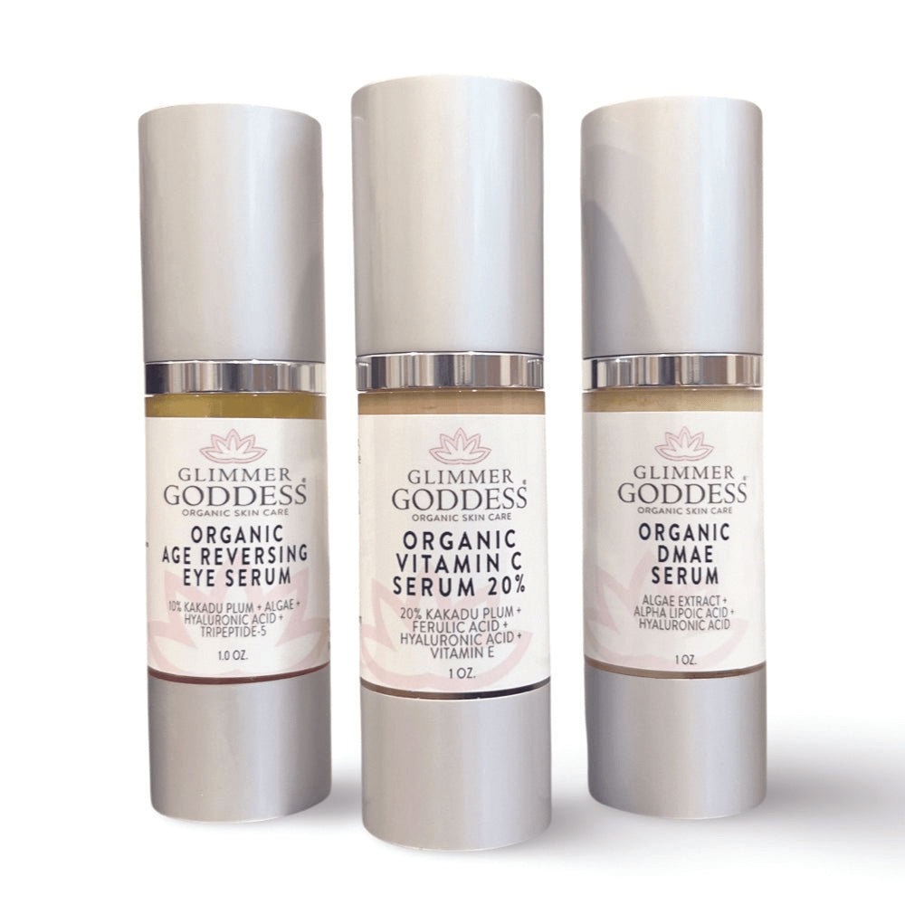 Organic Anti - Aging Trio Vitamin C + DMAE + Age Reversing Eye Serum - GNS Beauty & Personal Care