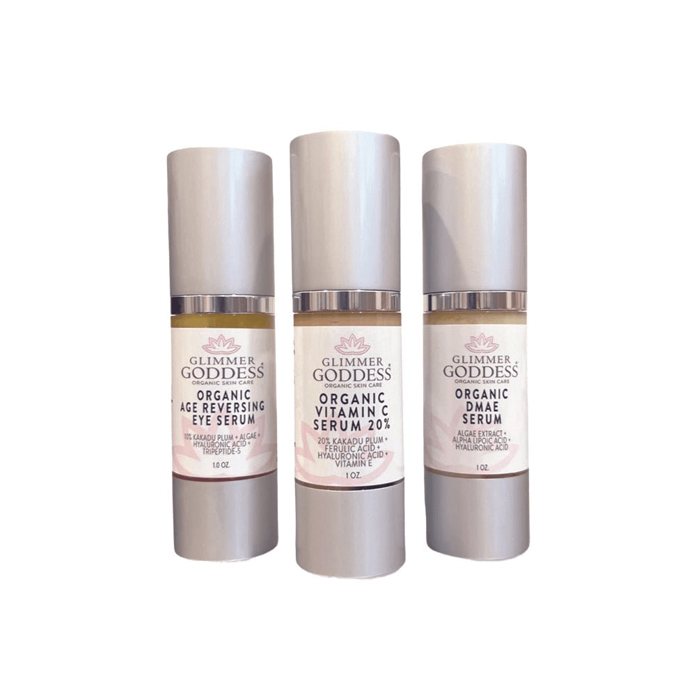 Organic Anti - Aging Trio Vitamin C + DMAE + Age Reversing Eye Serum - GNS Beauty & Personal Care