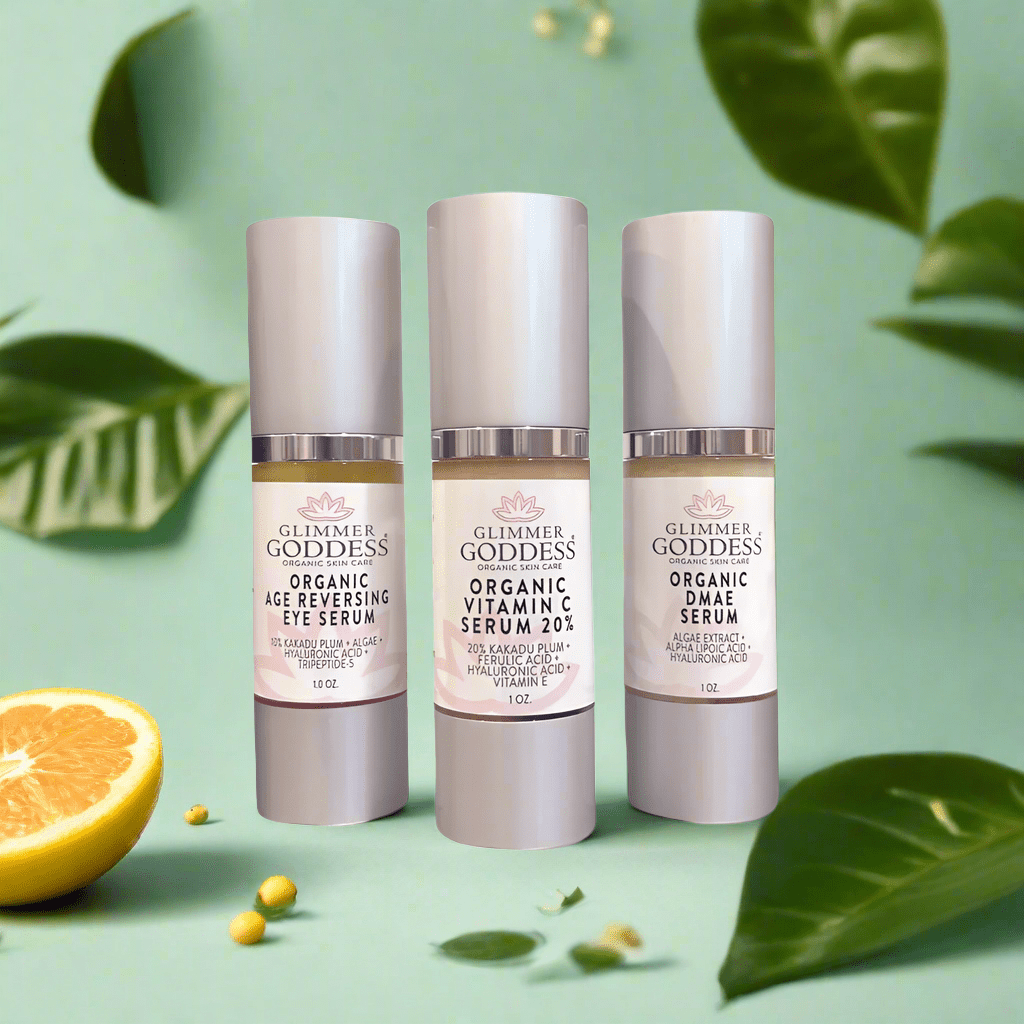 Organic Anti - Aging Trio Vitamin C + DMAE + Age Reversing Eye Serum - GNS Beauty & Personal Care