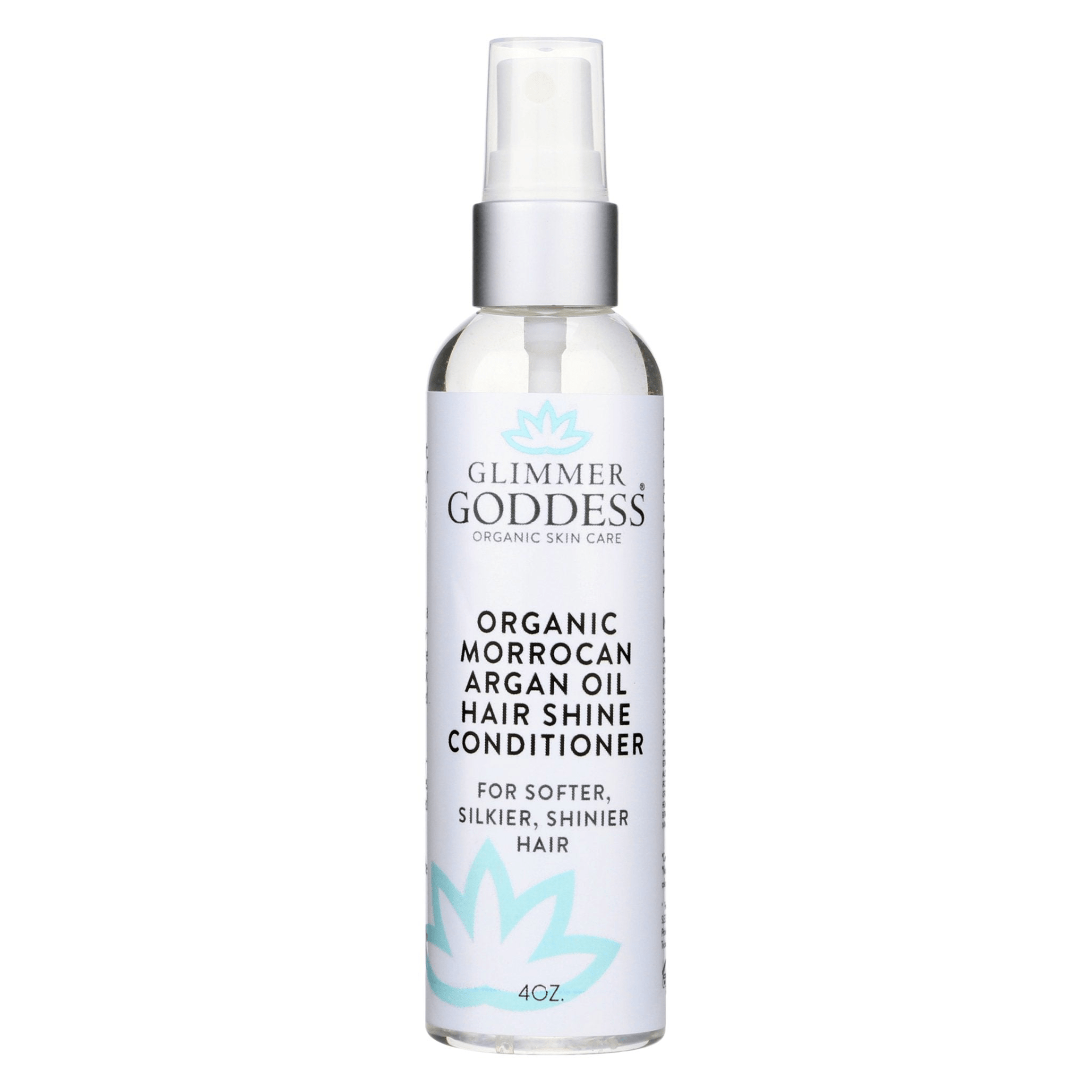Organic Argan Oil Hair Shine Spray by Glimmer Goddess – Lightweight Gloss, Frizz Control, 4 oz - GNS Beauty & Personal Care