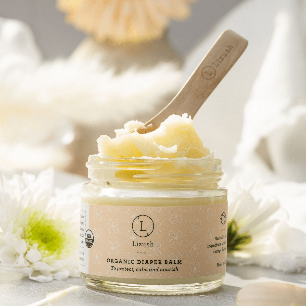 Organic Baby Gift Set with Bib, Balms & Powder - GNS Beauty & Personal Care