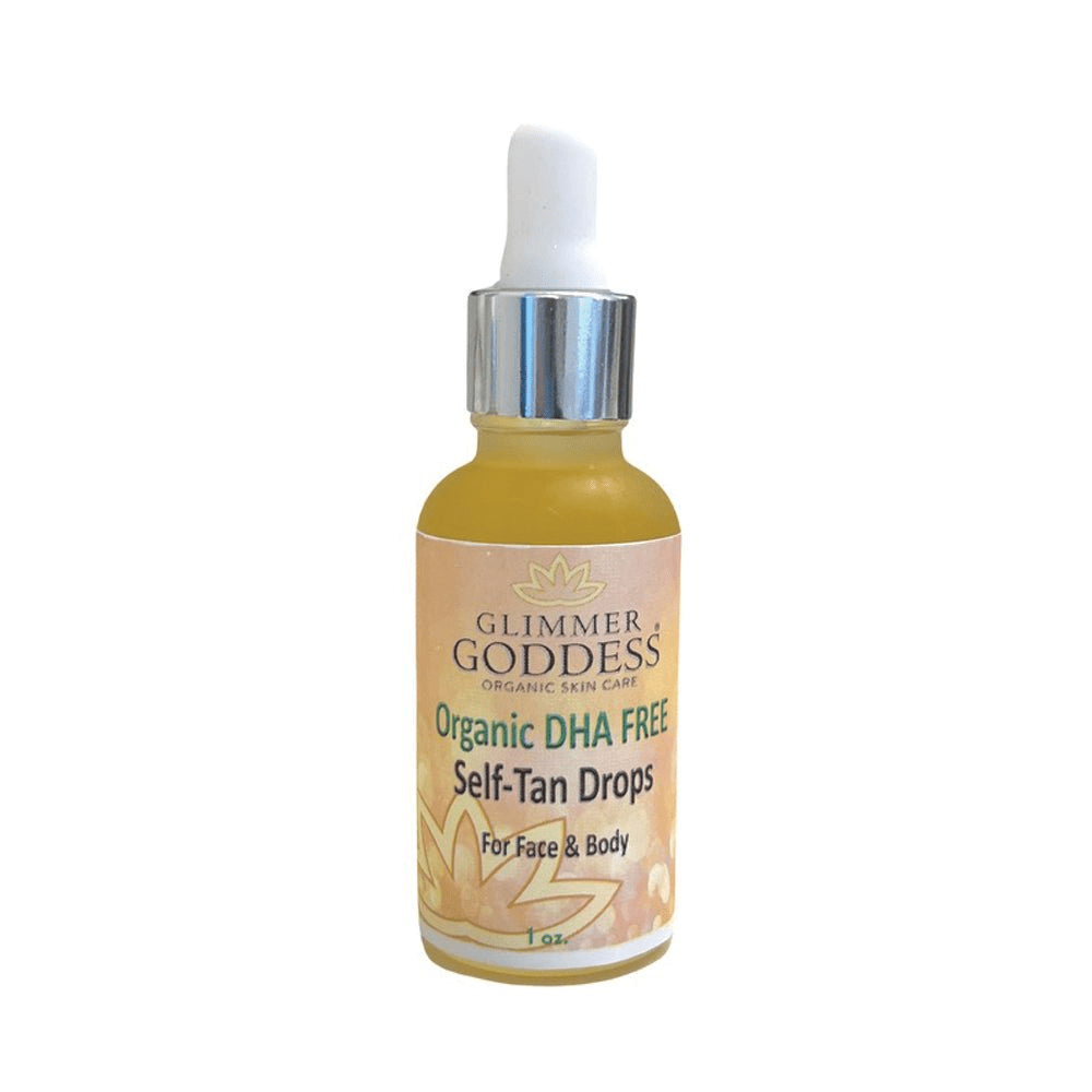 Organic DHA Free Tanning Drops – Natural Glow for Face & Body, 1 oz - GNS Beauty & Personal Care