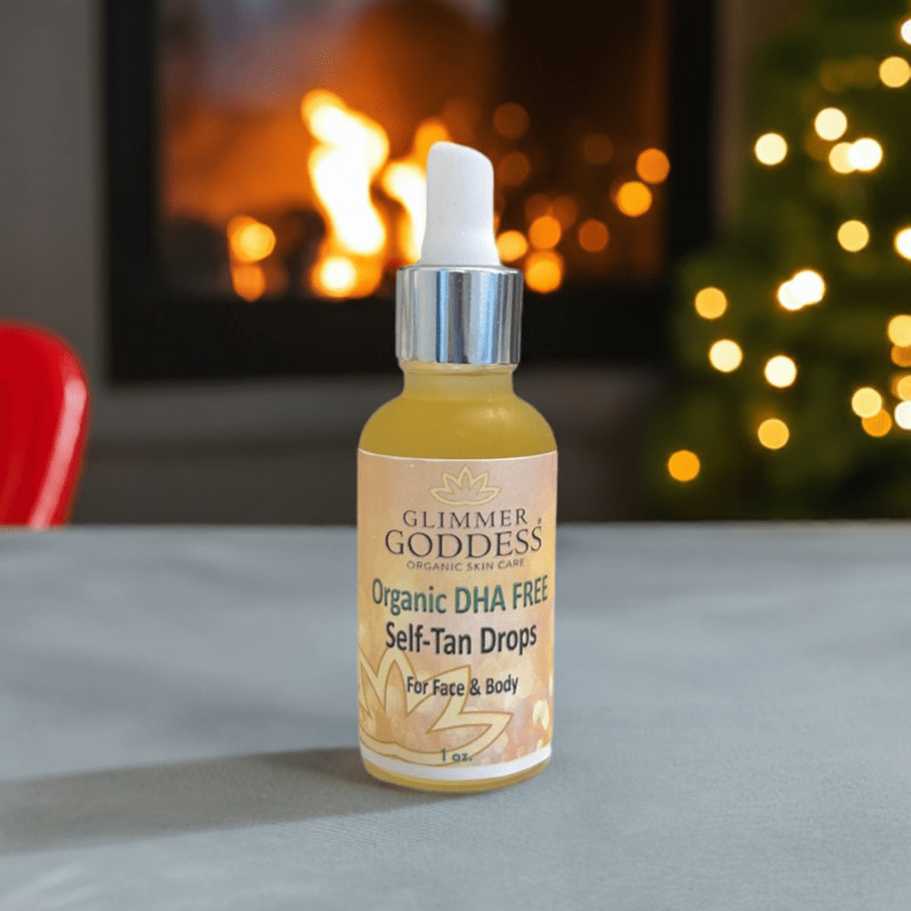 Organic DHA Free Tanning Drops – Natural Glow for Face & Body, 1 oz - GNS Beauty & Personal Care