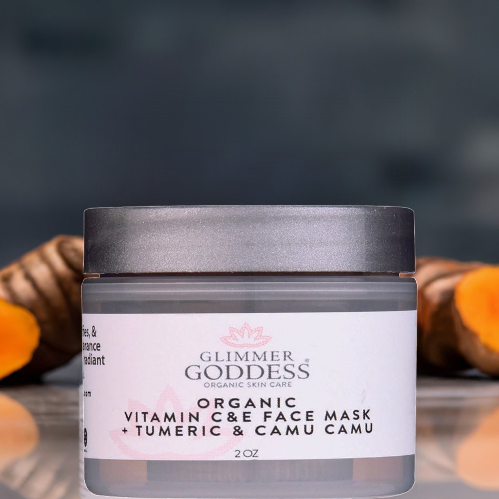 Organic Glow Up Tumeric Vitamin C & E Brightening Face Mask - 2 oz. - GNS Beauty & Personal Care