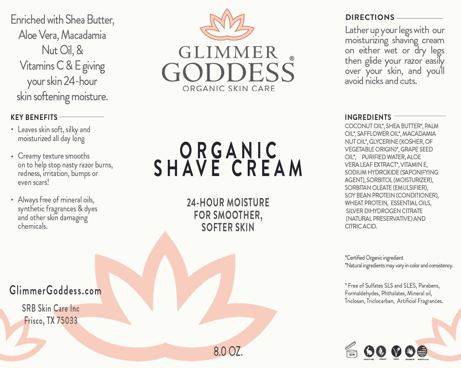 Organic Shaving Cream for Sensitive Skin | Soothing Aloe & Shea Butter - GNS Beauty & Personal Care