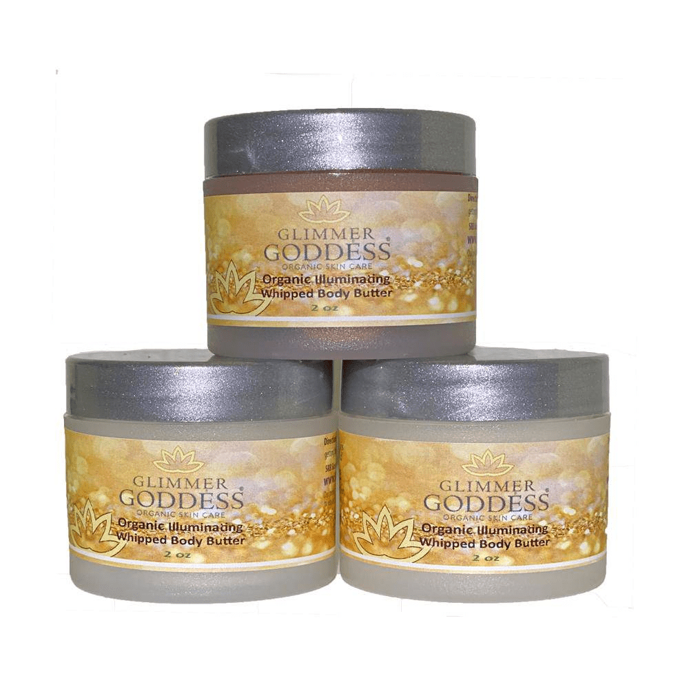 Organic Shimmer Body Butter Trio • Whipped Glow Set - GNS Beauty & Personal Care