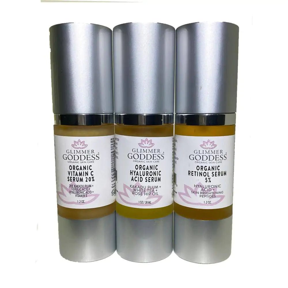 Organic Skincare Serum Trio - Best Vitamin C Serum for Radiant Skin - GNS Beauty & Personal Care