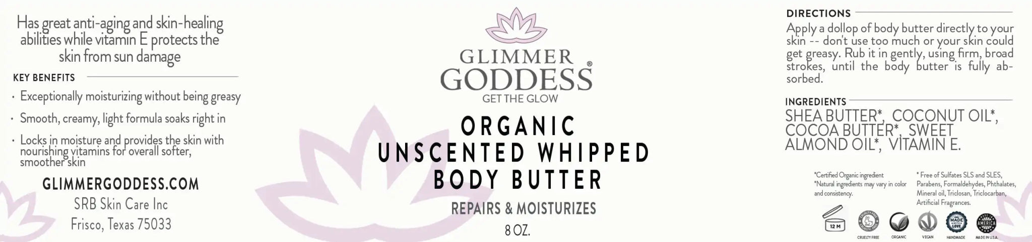 Organic Unscented Body Butter – Best Moisturizer for Dry Skin - GNS Beauty & Personal Care