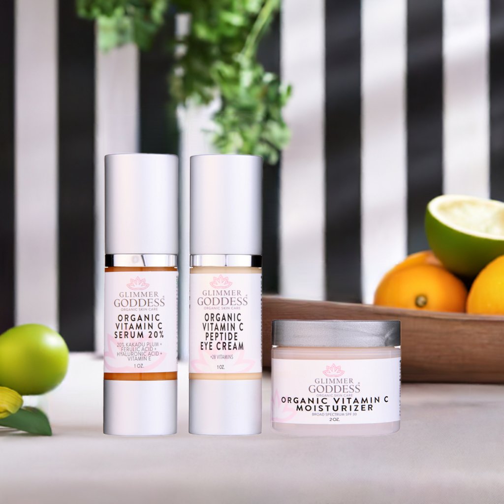 Organic Vitamin C Brighter Skin 3 Step Anti Aging Kit - GNS Beauty & Personal Care