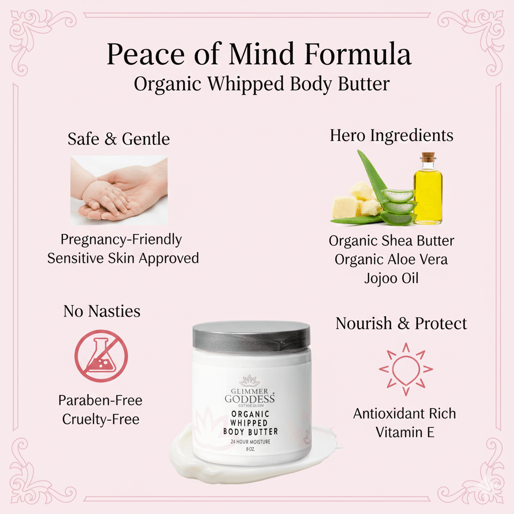 Organic Whipped Body Butter - Ethical, Deep Hydration Skincare - GNS Beauty & Personal Care