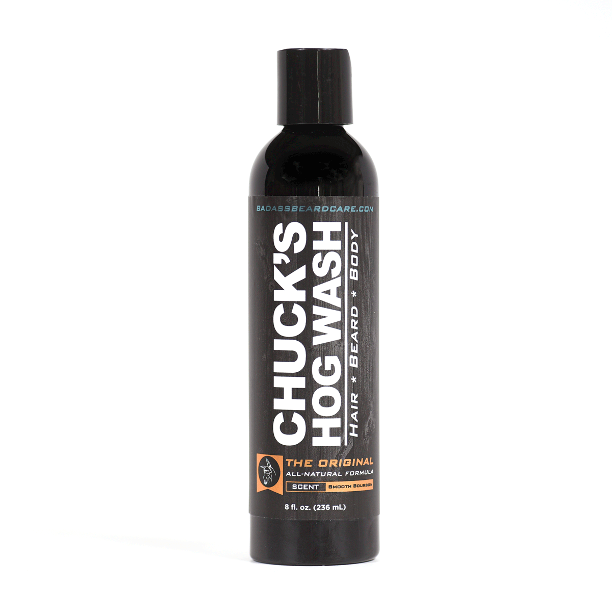 Badass Beard Care Chuck's Hog Wash - The Original | 3-in-1 Beard, Hair & Body Wash