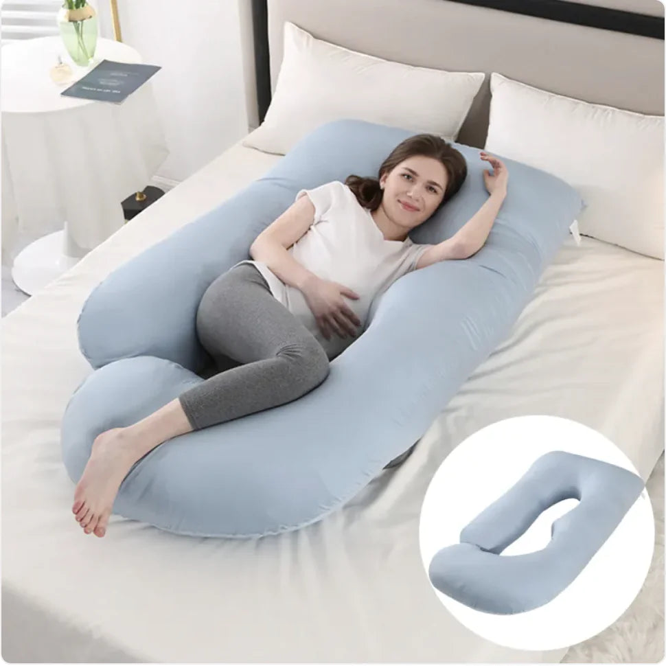 Ultimate J-Shaped Pregnancy Pillow for Comfort & Support