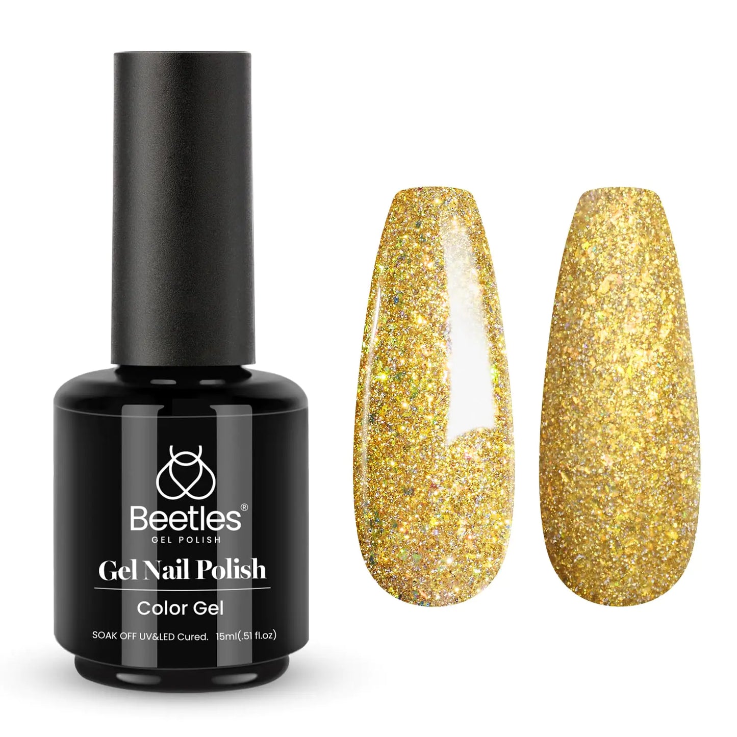 Beetles Champagne Gold Gel Polish - Perfect DIY Salon Manicures