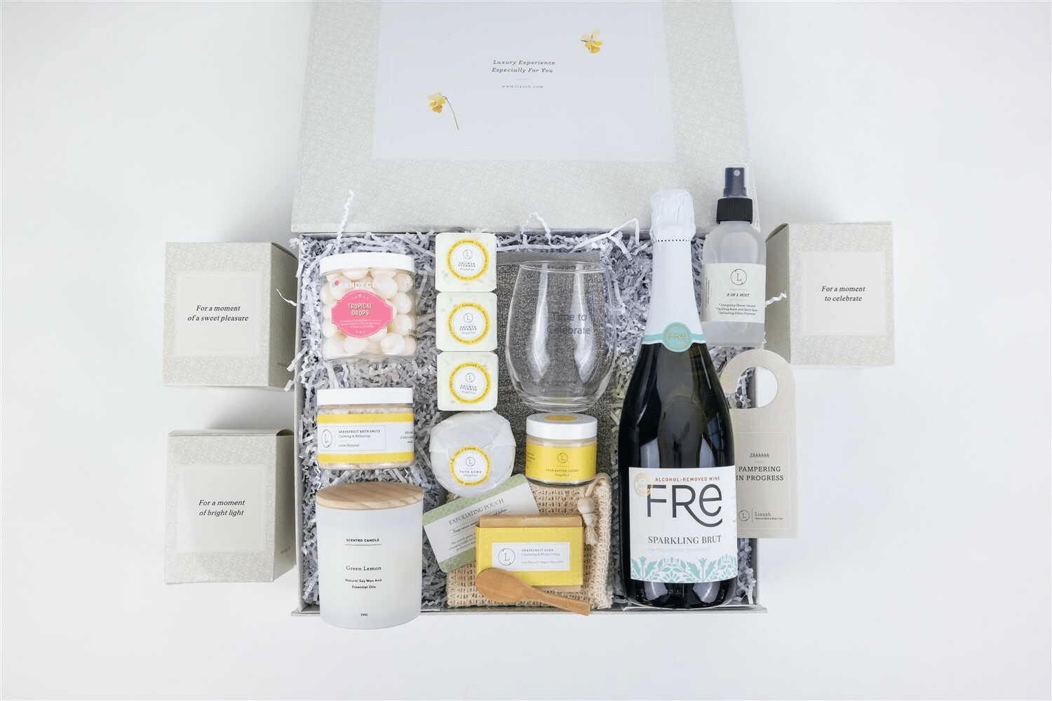 Personalized Congratulations Gift Box with Spa & Toast Set - GNS Beauty & Personal Care
