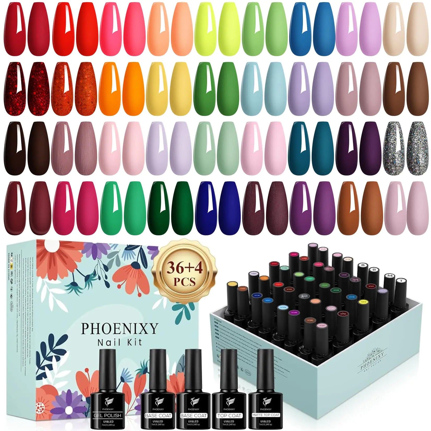 PHOENIXY 40 - Piece Gel Nail Polish Set (PCE9008) - GNS Beauty & Personal Care