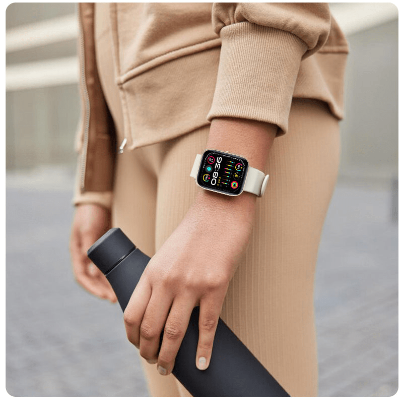 PRO FIT SOLO IP67 Waterproof Smartwatch, 1.69" OLED, Health & Fitness Tracker - GNS Beauty & Personal Care