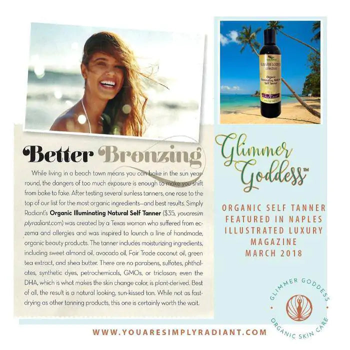 Organic Self Tanning Lotion - DHA Free & Natural Glow