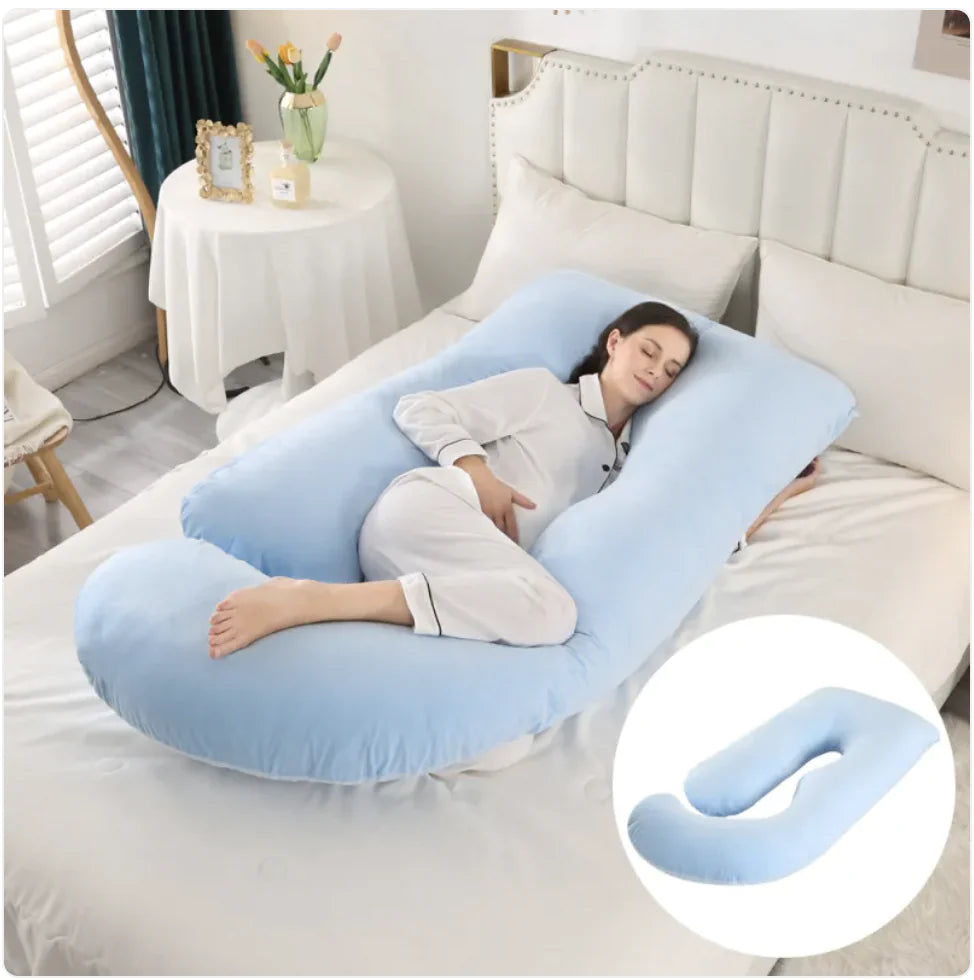 Ultimate J-Shaped Pregnancy Pillow for Comfort & Support