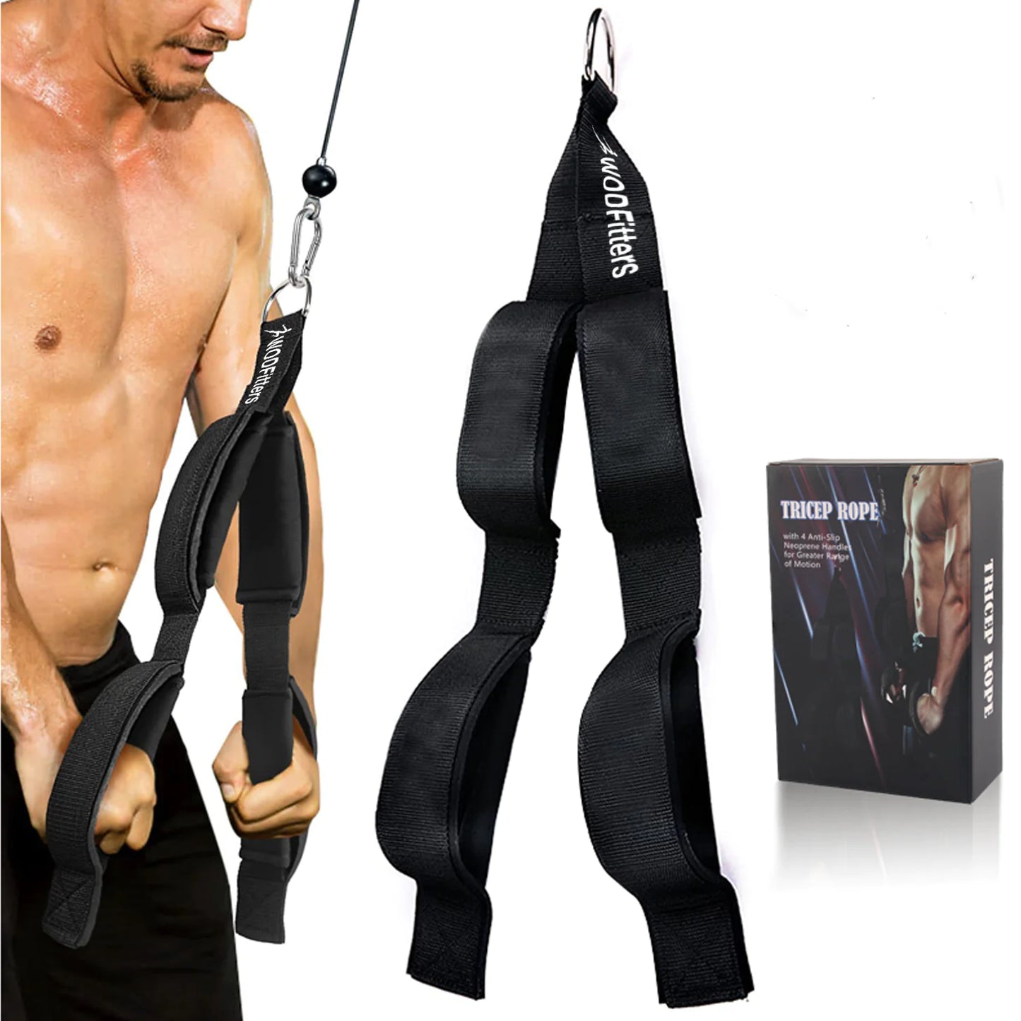 Dynamic Tricep Rope - Affordable Gym Accessory