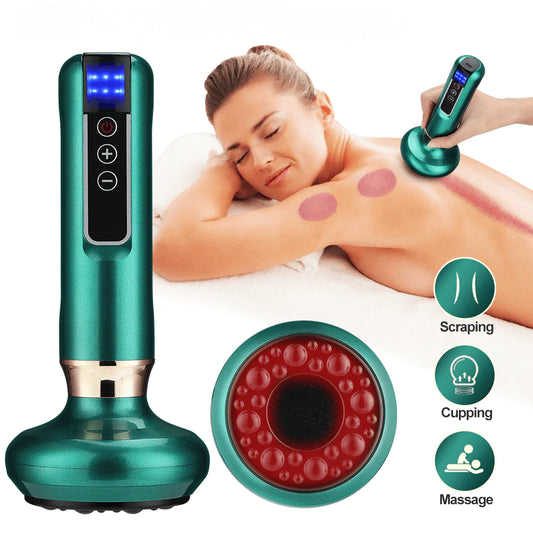 Electric Cupping Therapy Device with Heat and Adjustable Modes