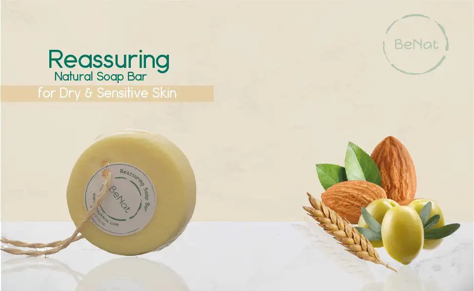 Reassuring Soap Bar – Wheat, Olive & Almond Oil for Comforted, Nourished Skin - GNS Beauty & Personal Care