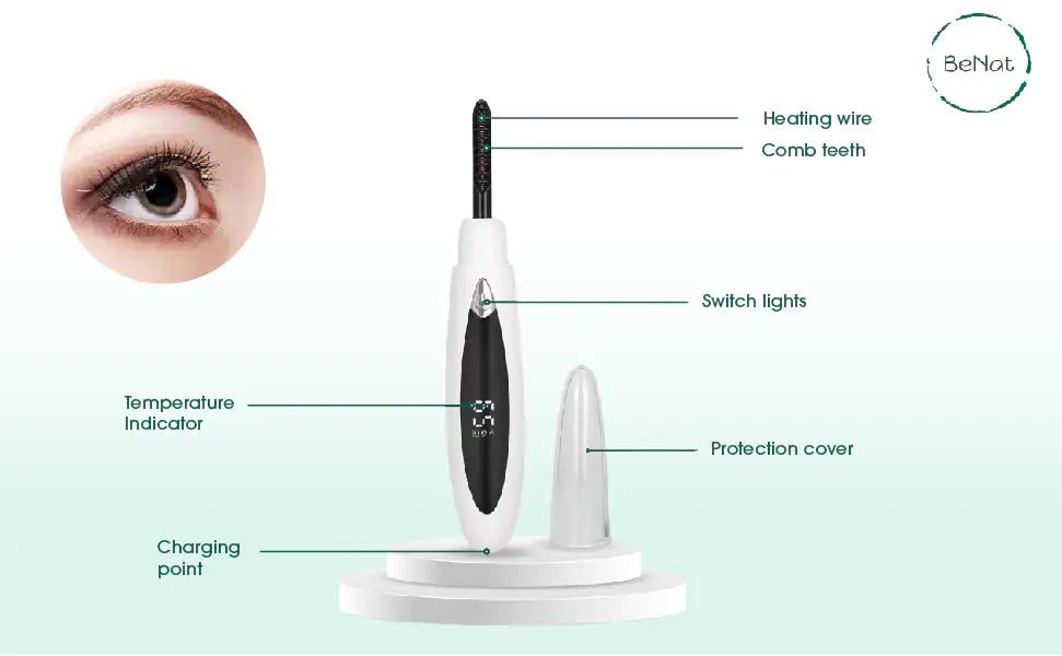 Rechargeable Electric Eyelash Curler – Long - Lasting Curl with Gentle Heat - GNS Beauty & Personal Care