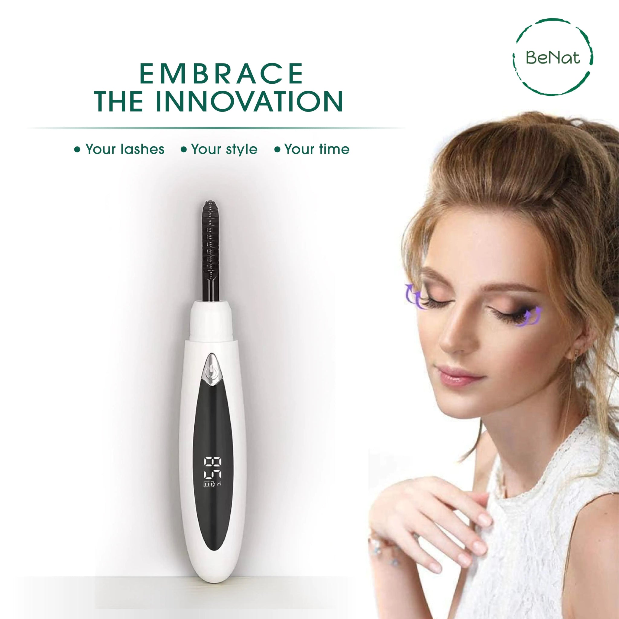 Rechargeable Electric Eyelash Curler – Long - Lasting Curl with Gentle Heat - GNS Beauty & Personal Care